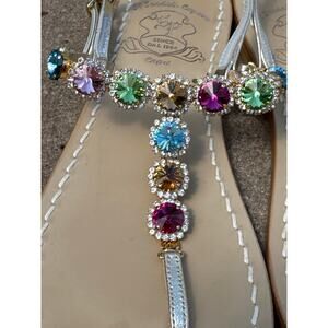 Il Sandals Caprese Italy Capri Jeweled Sandals 37